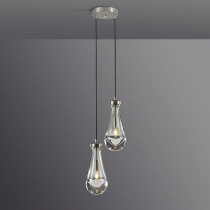 Raindrop round chandelier 5"(cord)