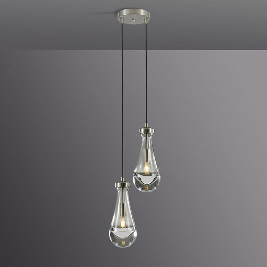 Raindrop round chandelier 5"(cord)