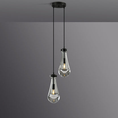 Raindrop round chandelier 5"(cord)