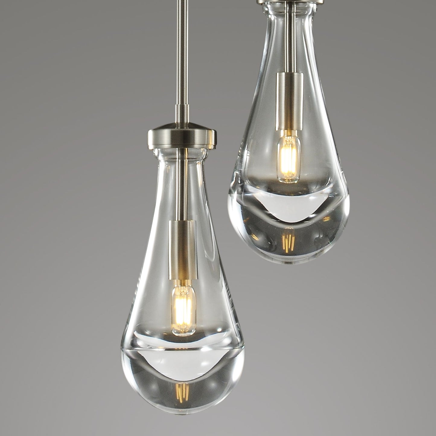 Raindrop round chandelier 5"(rod)