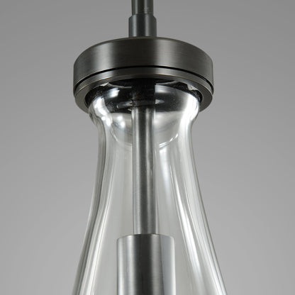 Raindrops Rectangular Chandelier 36" rod