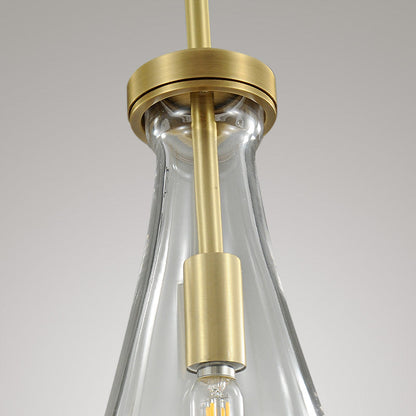 Raindrop round chandelier 8"(cord)