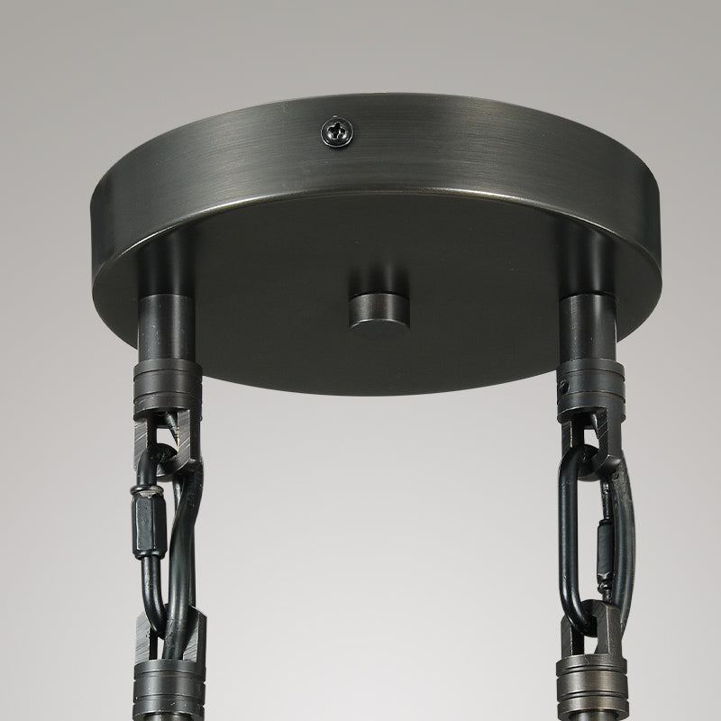 Raindrop round chandelier 5"(rod)