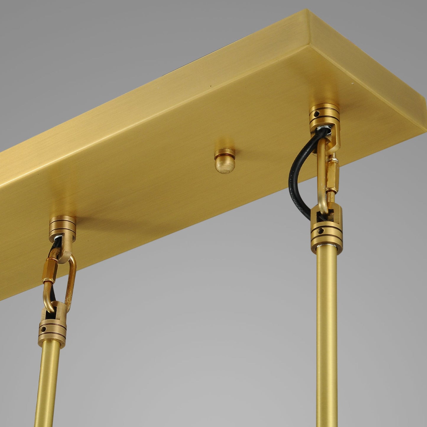 Raindrops Rectangular Chandelier 36" rod