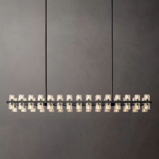 Aka Wine-glass Rectangular Chandelier 54"