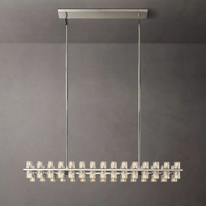Aka Wine-glass Rectangular Chandelier 54"