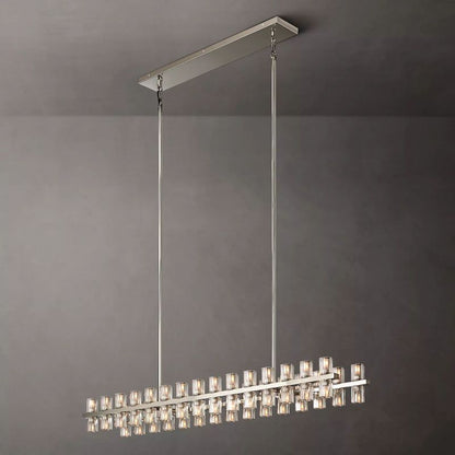 Aka Wine-glass Rectangular Chandelier 54"
