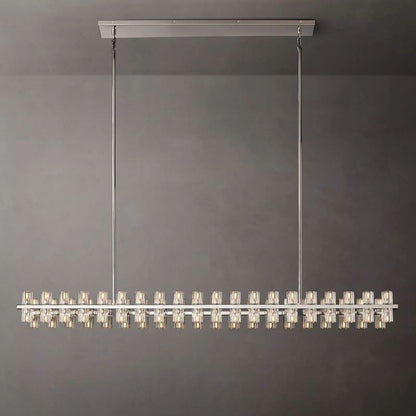 Aka Wine-glass Rectangular Chandelier 72"