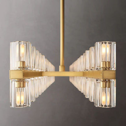 Aka Wine-glass Rectangular Chandelier 72"