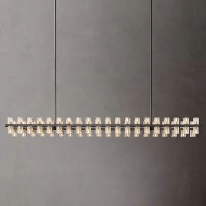 Aka Wine-glass Rectangular Chandelier 72"