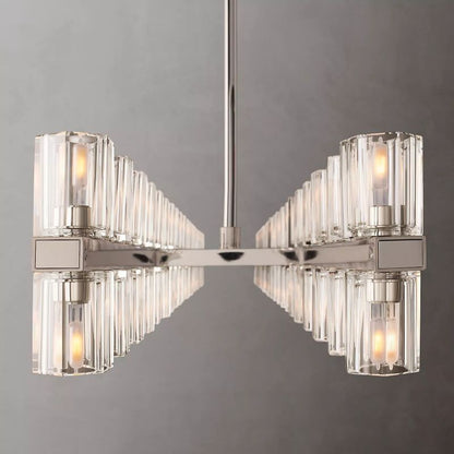 Aka Wine-glass Rectangular Chandelier 72"