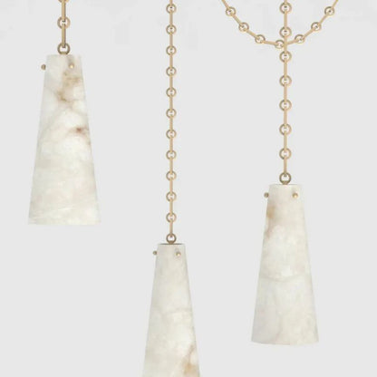 Alabaster Modern 3-light Marble Chandelier