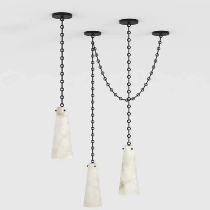 Alabaster Modern 3-light Marble Chandelier