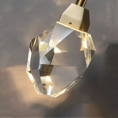 Angelia Faceted Crystal Prisms Pendant