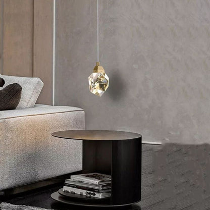 Angelia Faceted Crystal Prisms Pendant