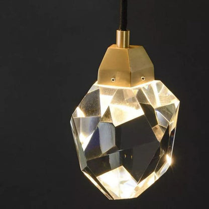 Angelia Faceted Crystal Prisms Wall Sconce (Cord)