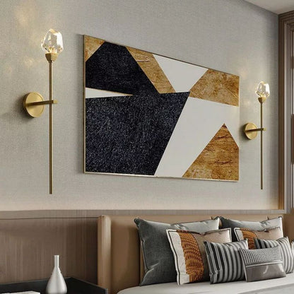 Angelia Faceted Crystal Prisms Wall Sconce (Rod)