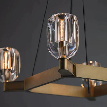 Bifrons Contemporary 4-Lights Dining Square Pendant