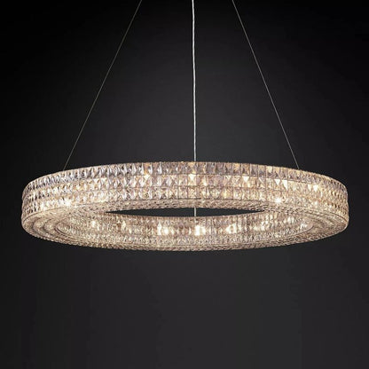 Brilliant Crystal Round Chandelier 32"44"59"
