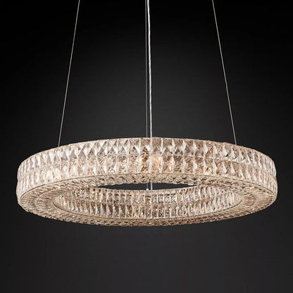 Brilliant Crystal Round Chandelier 32"44"59"