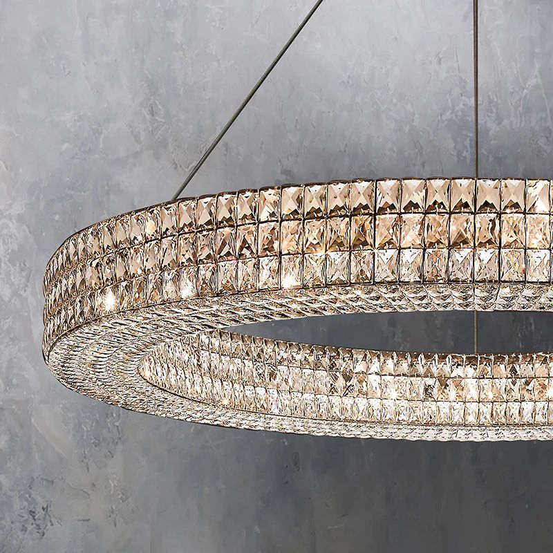 Brilliant Crystal Round Chandelier 32"44"59"