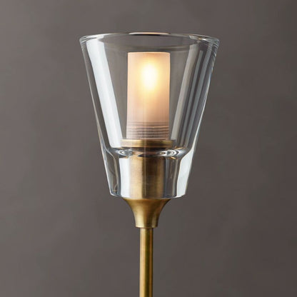 Glass Torch Round Chandelier 58"