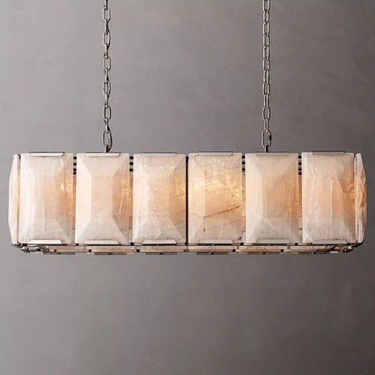 Harson Calcite Rectangular Chandelier 42"