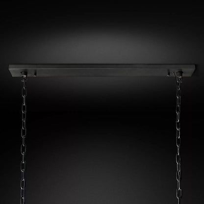 Harson Calcite Rectangular Chandelier 74"