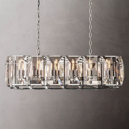 Harson Crystal Rectangular Chandelier 42"