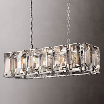 Harson Crystal Rectangular Chandelier 42"