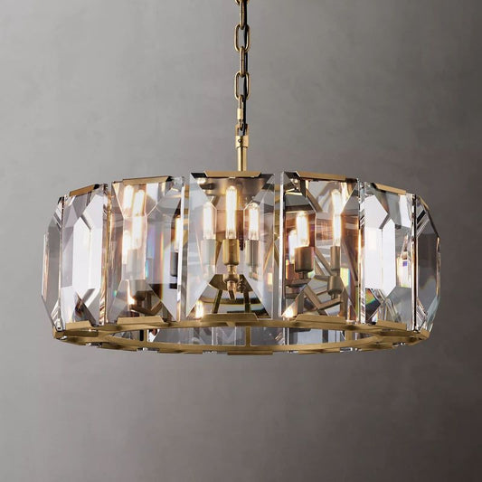 Harson Crystal Round Chandelier 31"