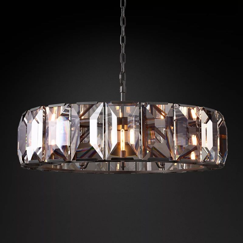 Harson Crystal Round Chandelier 43"