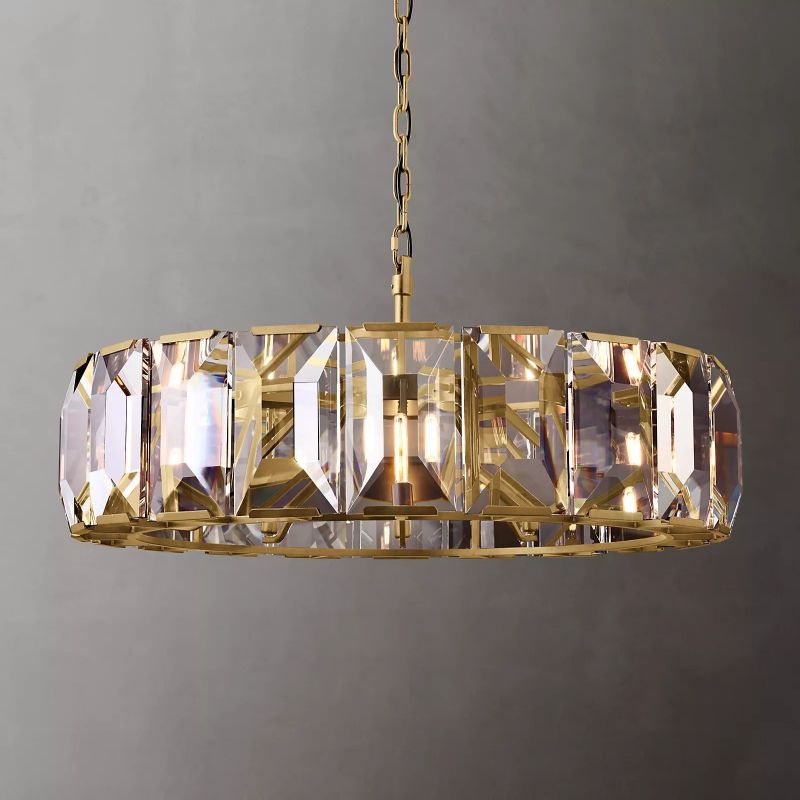 Harson Crystal Round Chandelier 43"
