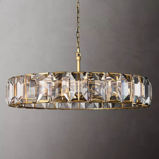 Harson Crystal Round Chandelier 60"
