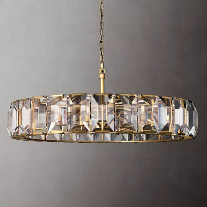 Harson Crystal Round Chandelier 60"