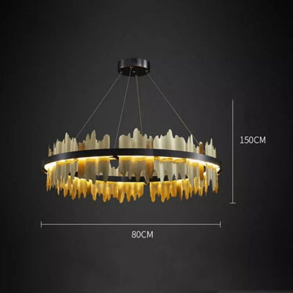 Hill Modern Sculpture Round Chandelier