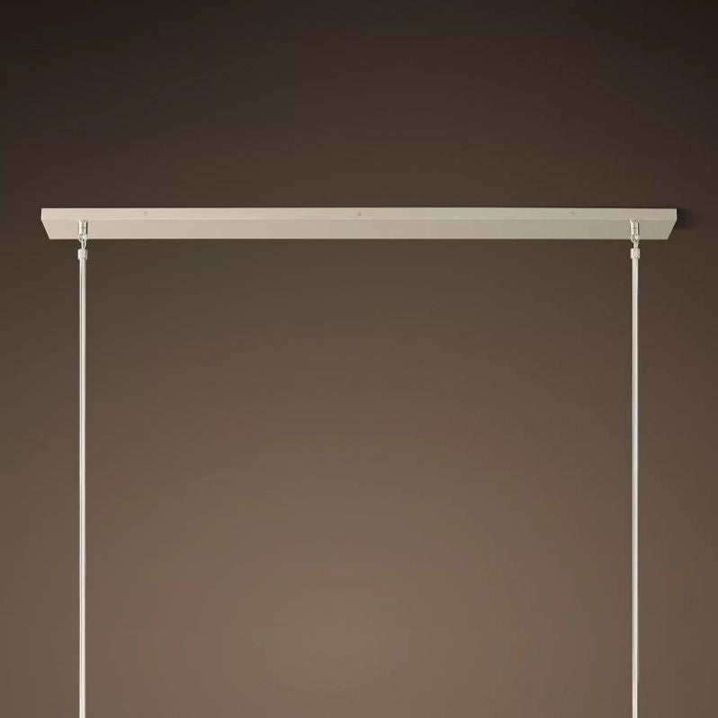 Kristal Glass Linear Chandelier 48"