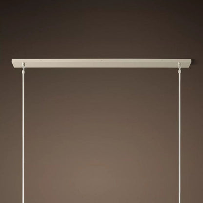Kristal Glass Linear Chandelier 48"