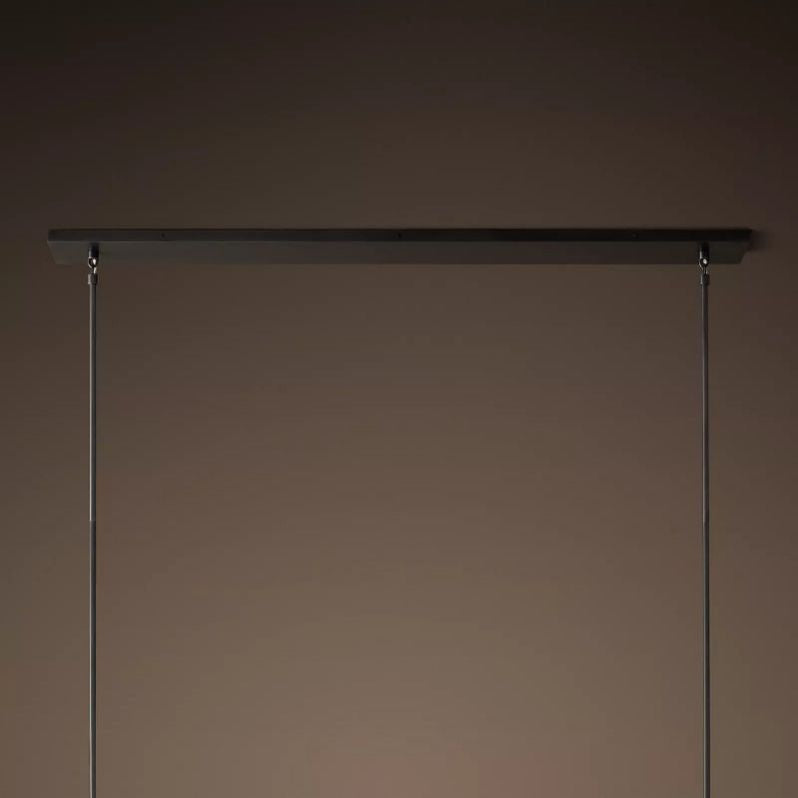 Kristal Glass Linear Chandelier 48"