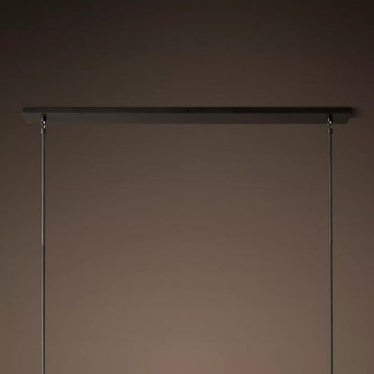 Kristal Glass Linear Chandelier 48"
