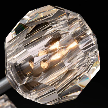 Kristal Clear Glass Round Cluster Chandelier 30"