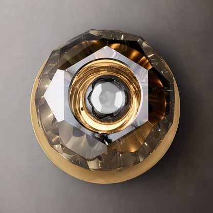 Kristal Smoke Glass Petite Wall Sconce