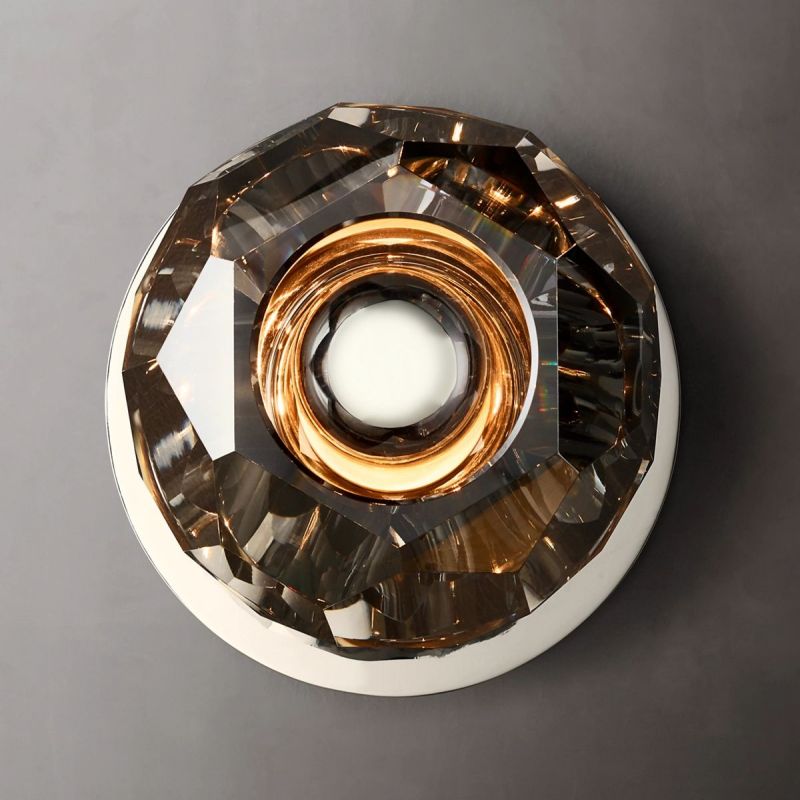 Kristal Smoke Glass Petite Wall Sconce