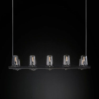 Kuseau Glass Linear Chandelier 49"