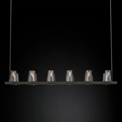 Kuseau Glass Linear Chandelier 60"