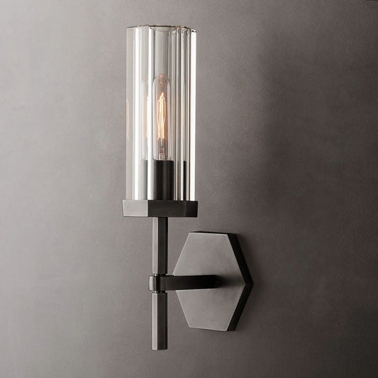 Lambert Hexagonal Short Wall Sconce