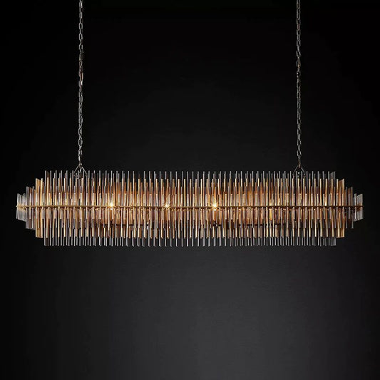 Liliam Rectangular Chandelier 54"