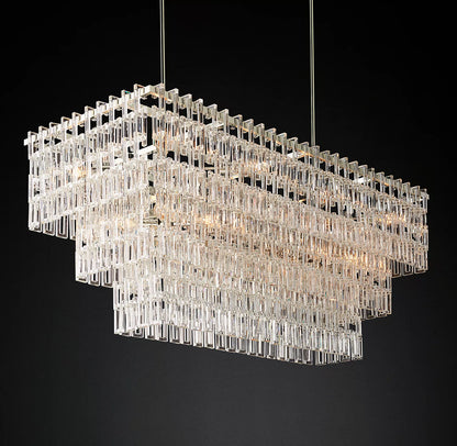 Margerie 3-Tier Rectangular Chandelier 60"