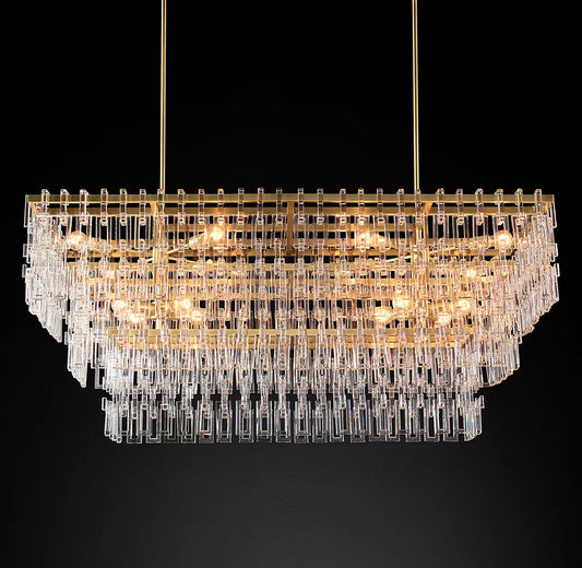 Margerie 3-Tier Rectangular Chandelier 60"