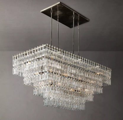 Margerie 4-Tier Rectangular Chandelier 72"